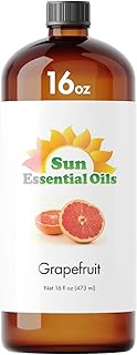 Sun Essential Oils Grapefruit Essential Oil 16oz Bulk for Aromatherapy, Diffuser, Enhance Mood, and Stress Ease