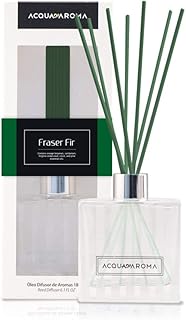 Acqua Aroma Fraser Fir Reed Oil Diffuser 6.1 FL OZ (180ml) Contain Essential Oils. Fraser Fir Christmas Scent