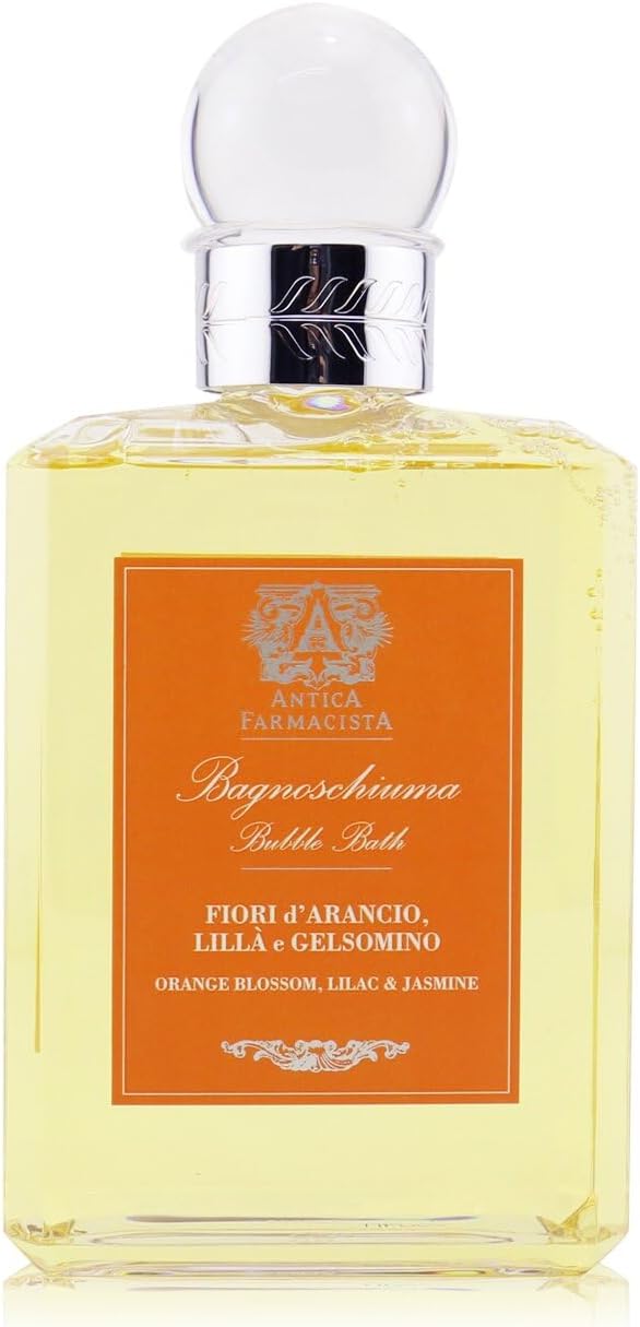Antica Farmacista Bubble Bath - Relaxing Foam Bath with Honey, Jojoba Oil & Aloe Vera - Luxury Gift for Any Occasion - Orange Blossom, Lilac & Jasmine, 16 fl oz
