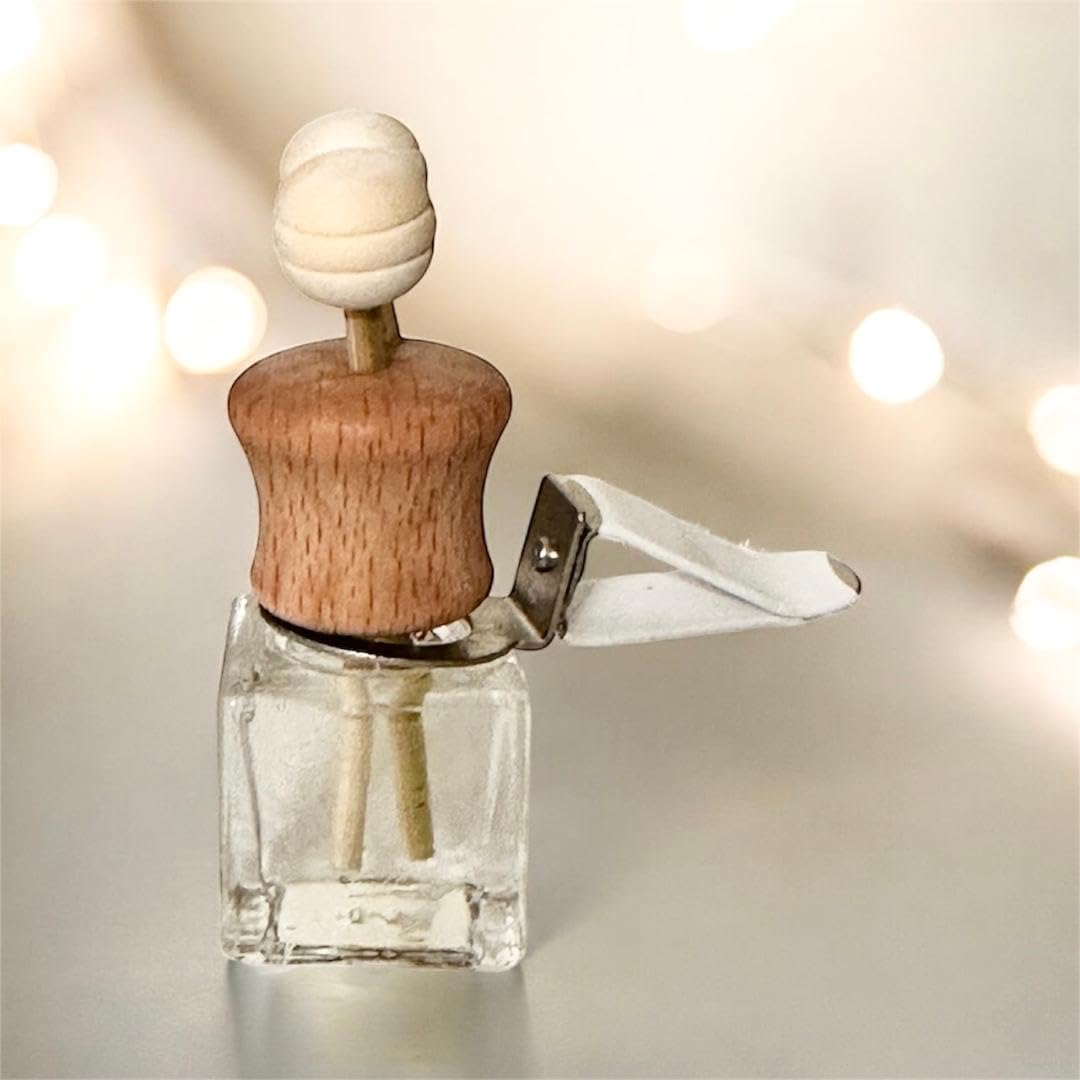 Car Air Freshener and Essential Oil Diffuser with Vent Clip, Handmade Long Lasting Scent, Eliminate Unwanted Odors, Organic & Vegan, 130 Fragrances (Pancakes and Maple Syrup, Single Diffuser)