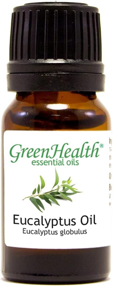 Eucalyptus – 1/3 fl oz (10 ml) Glass Bottle – 100% Pure Essential Oil – GreenHealth