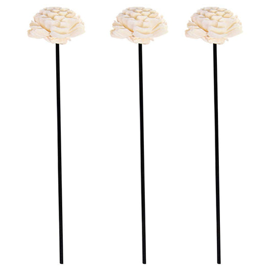 Amosfun Aromatherapy Rattan Reed Diffuser Sticks with Dried Flowers Set for Home Decor and Essential Oil Diffuser Accessories