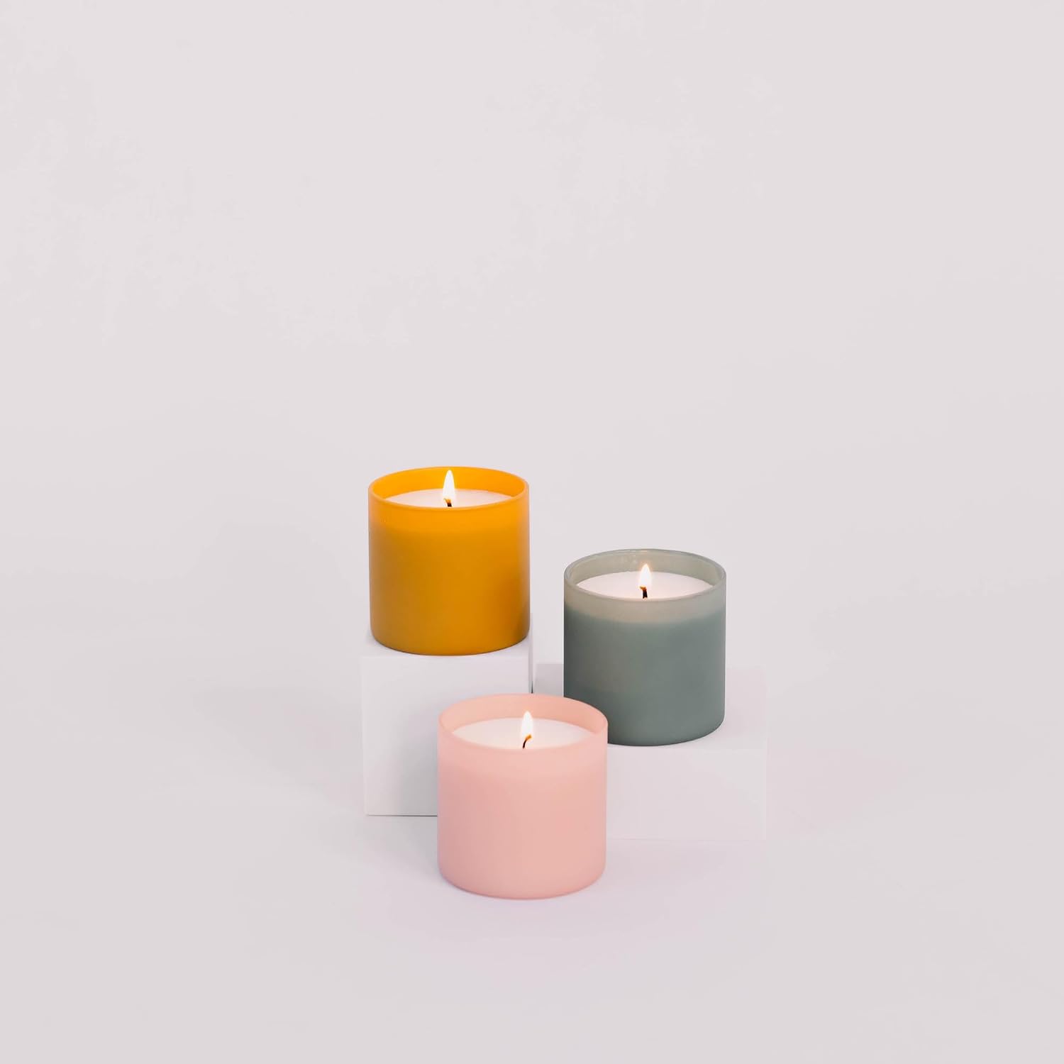 Calyan Wax Co. Dignity Series Scented Candle Gift Set - 6 Scented Candles - 35 Hour Burn - Luxury Clean Soy Wax Candles - Long Lasting Colorful Ceramic Jar Candle for Home - 5.3oz