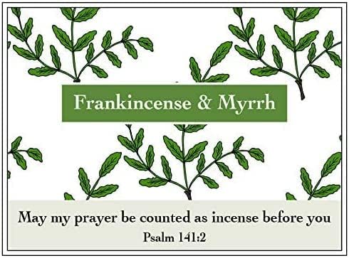 Frankincense and Myrrh Holy Incense from Jerusalem in a Gift Pack - Sacred Jerusalem Aromatic Granules - Traditional Biblical Scents for Home & Worship, A Church Incense