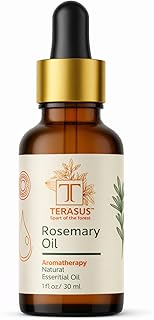 Rosemary Essential Oil for Hair & Scalp – 100% Pure, Steam Distilled, Undiluted – 30ml Glass Bottle for Diffuser & Aromatherapy