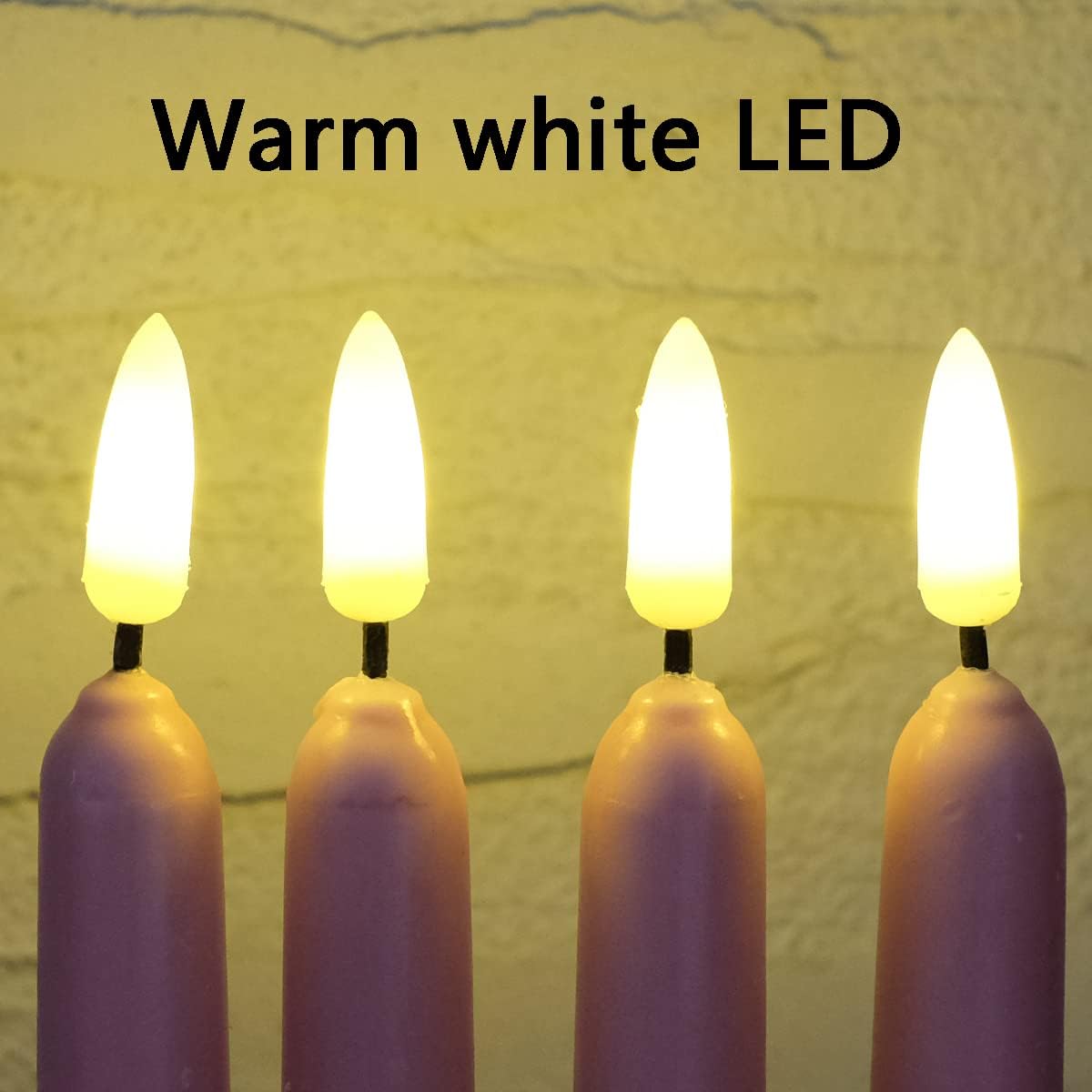 10 Pack Pink Flameless WAX Coverd 11'' Taper Candles with 2 Remote, LED Battery Operated Flickering Bright candle for proposal, wedding, festive, Family dinner, birthday party, or home decor