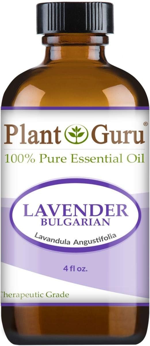 Lavender Essential Oil 4 oz (Bulgarian) 100% Pure Natural Undiluted Therapeutic Grade for Skin, Body and Hair Growth, Aromatherapy Diffuser, Great for Relaxation and Calming