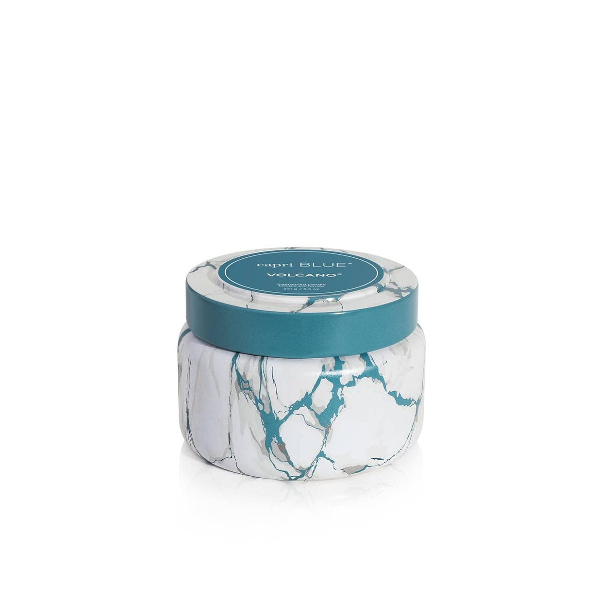 Capri Blue Modern Marble Printed Travel Tin Jar Candles - Luxury Decorative Candle for Home Scented - Long Lasting Soy Wax