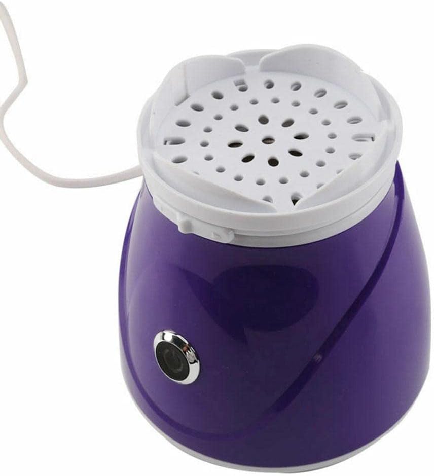 Facial Steamer Steam Inhaler Face Vacuum Tools Sauna Cone Non Slip Base Material Suitable for Home Spa, Purple