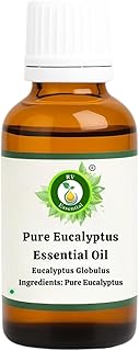 R V Essential Pure Eucalyptus Essential Oil 50ml (1.69oz)- Eucalyptus globulus (100% Pure and Natural Therapeutic Grade)
