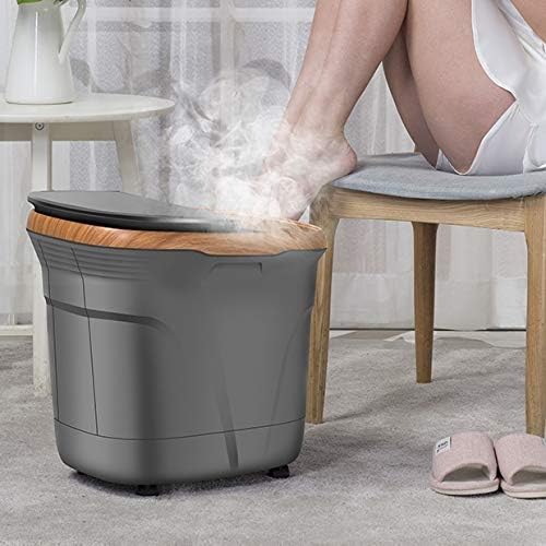 Foldable Foot Bath SPA Bucket Massager Acupressure Bubble with Stand Plastic Basin Foot Relaxing Pressure Home Travel Portable