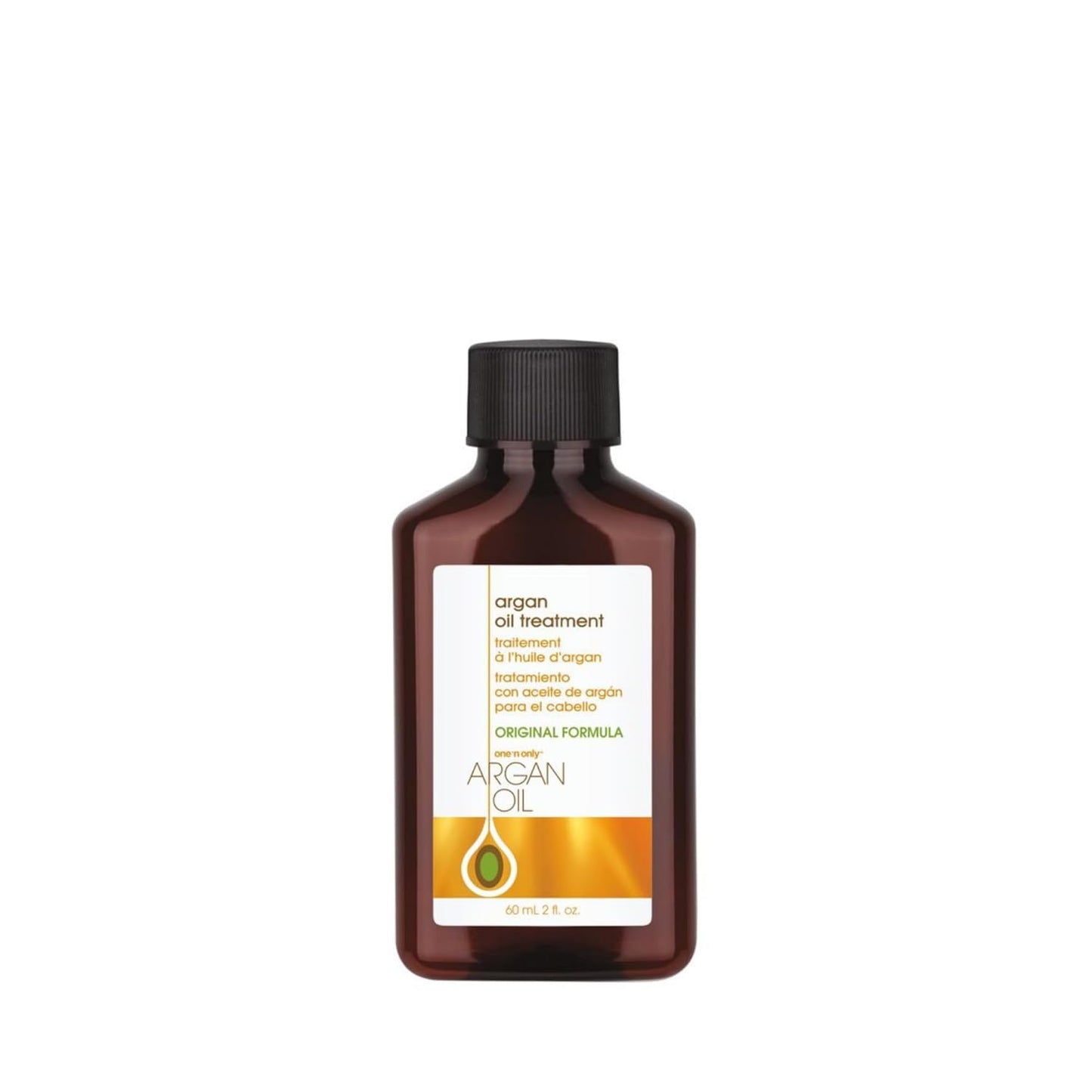 One 'n Only Argan Hair Oil, Lightweight, Non-Greasy Formula for All Types of Natural Hair, Wigs and Extensions. Adds Shine, Helps Tame Frizz 60 ml (2 oz) Convenient Travel