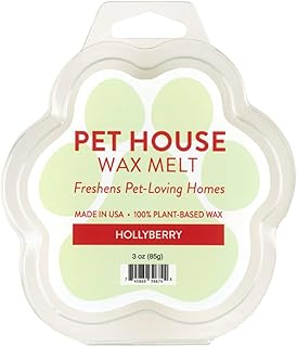 Pet House Hollyberry Scented Christmas Wax Melts - Natural, Long-Lasting, Plant Based Pet Friendly Soy Wax Melts Pack of 2
