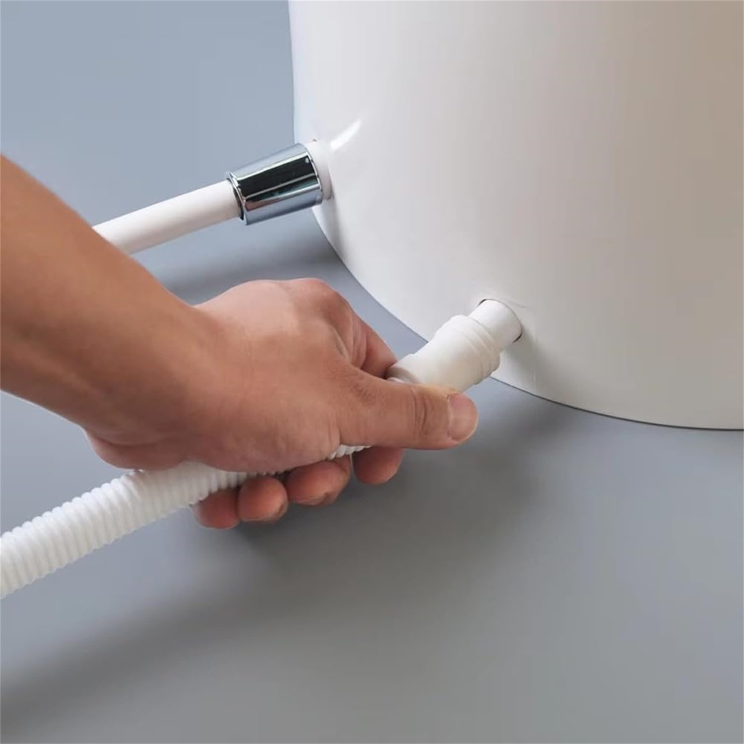 Rinse Foot Bath, Press Spray Foot Washer, with Angle Valves and Inlet/outlet Pipes, Pedicure Footbath, Promote Blood Circulation and Revitalization