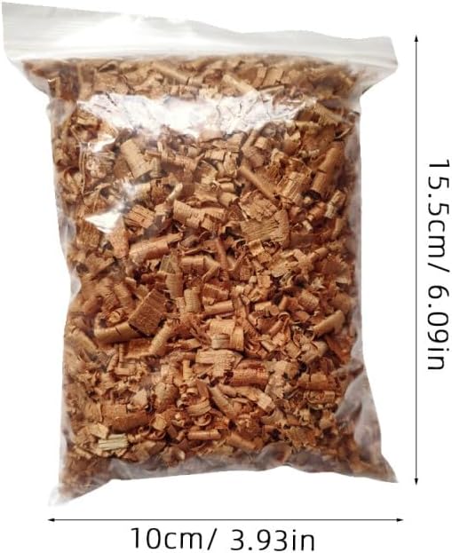 Ipetboom Natural Cedar Shavings 2.12 Oz Bag for Closet Moth Protection and Odor Removal Practical Cedar Chips for Garment Freshening and Cigar Humidors 6.10X3.93X1.77In