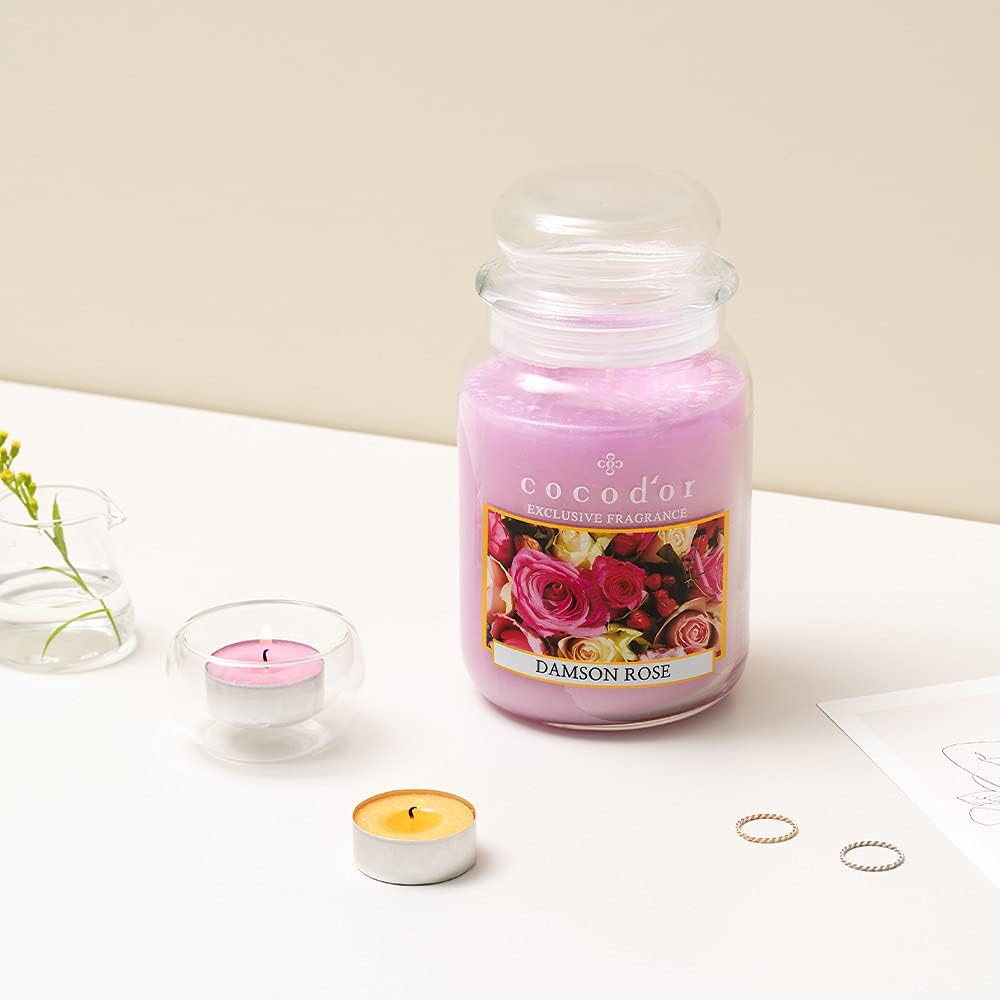 COCODOR Scented Tealight Candles/Winter Jasmine / 25 Pack / 4-5 Hour Extended Burn Time/Made in Italy, Cotton Wick, Scented Home Deco, Fragrance, Mother's Day