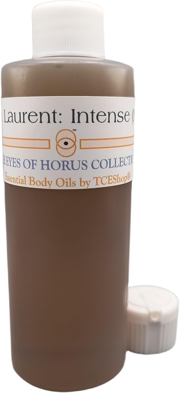 St. Laurent: Intense - Type For Men Scented Body Oil Fragrance [Flip Cap - Brown - 4 oz.] - ID#138203