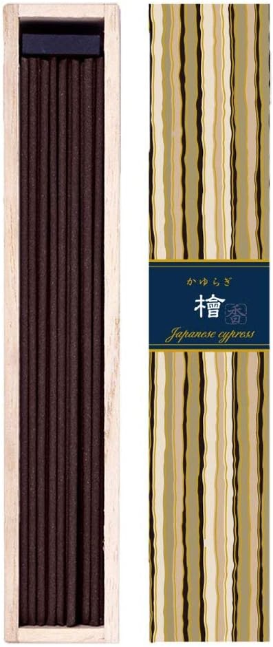 nippon kodo Kayuragi Incense Collection - Japan Classics Bundle 40x5 - Floral and Aromatic Wood Scents for Relaxation, Meditation, Prayer, Reading, Yoga - Clean Burning, Pure Scent