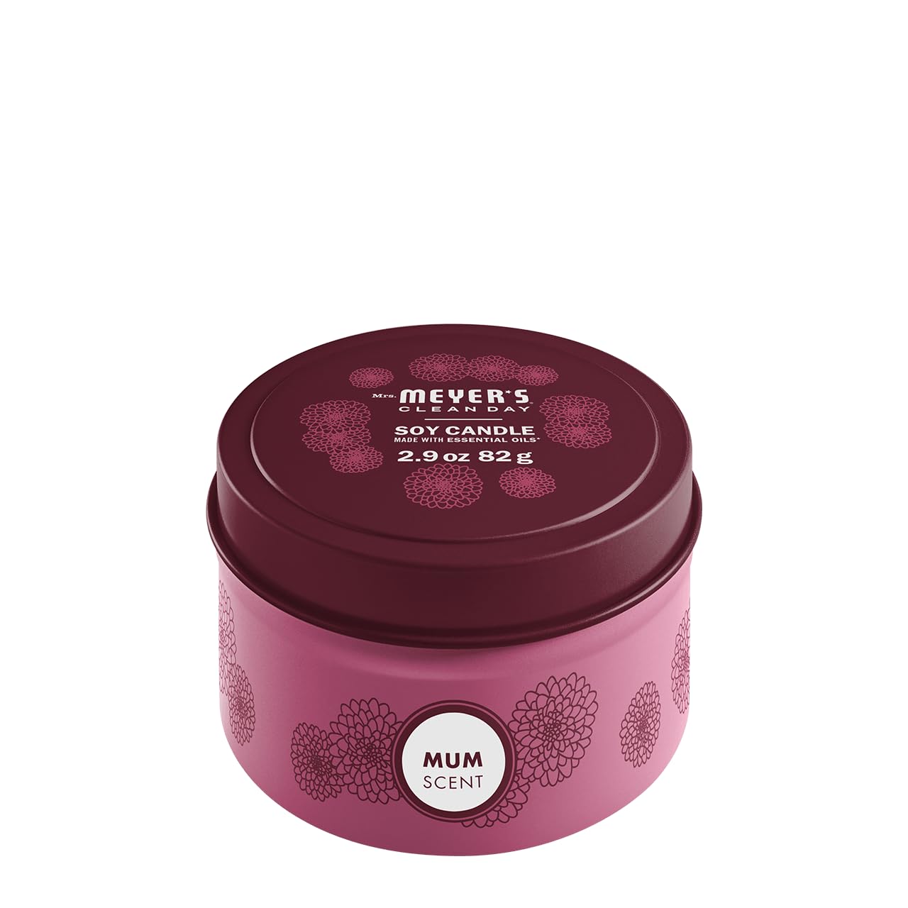Mrs Meyer's Mum Tin Candle, 2.9 OZ