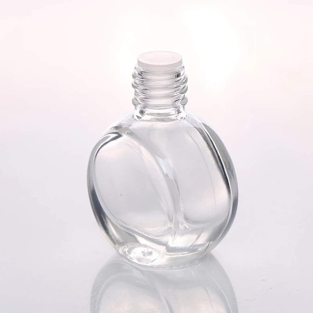 Car Aromatherapy Essential Oil Diffuser Bottle,10 Pack Car Air Freshener Bottle Empty Hanging Perfume Bottle Fragrance Decor Accessories Auto Window Ornament (round)