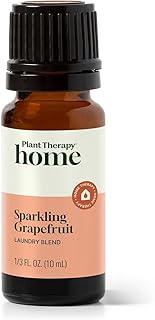 Plant Therapy Home Sparkling Grapefruit Laundry Essential Oil Blend 10 mL (1/3 oz), 100% Pure & Undiluted, Fresh Scent for Washer & Dryer, Natural Laundry Scent Booster