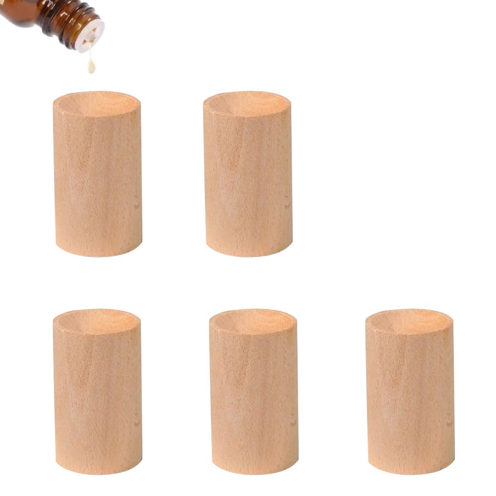 5 Pcs Wood Essential Oil Diffusers