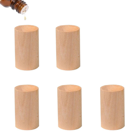 5 Pcs Wood Essential Oil Diffusers