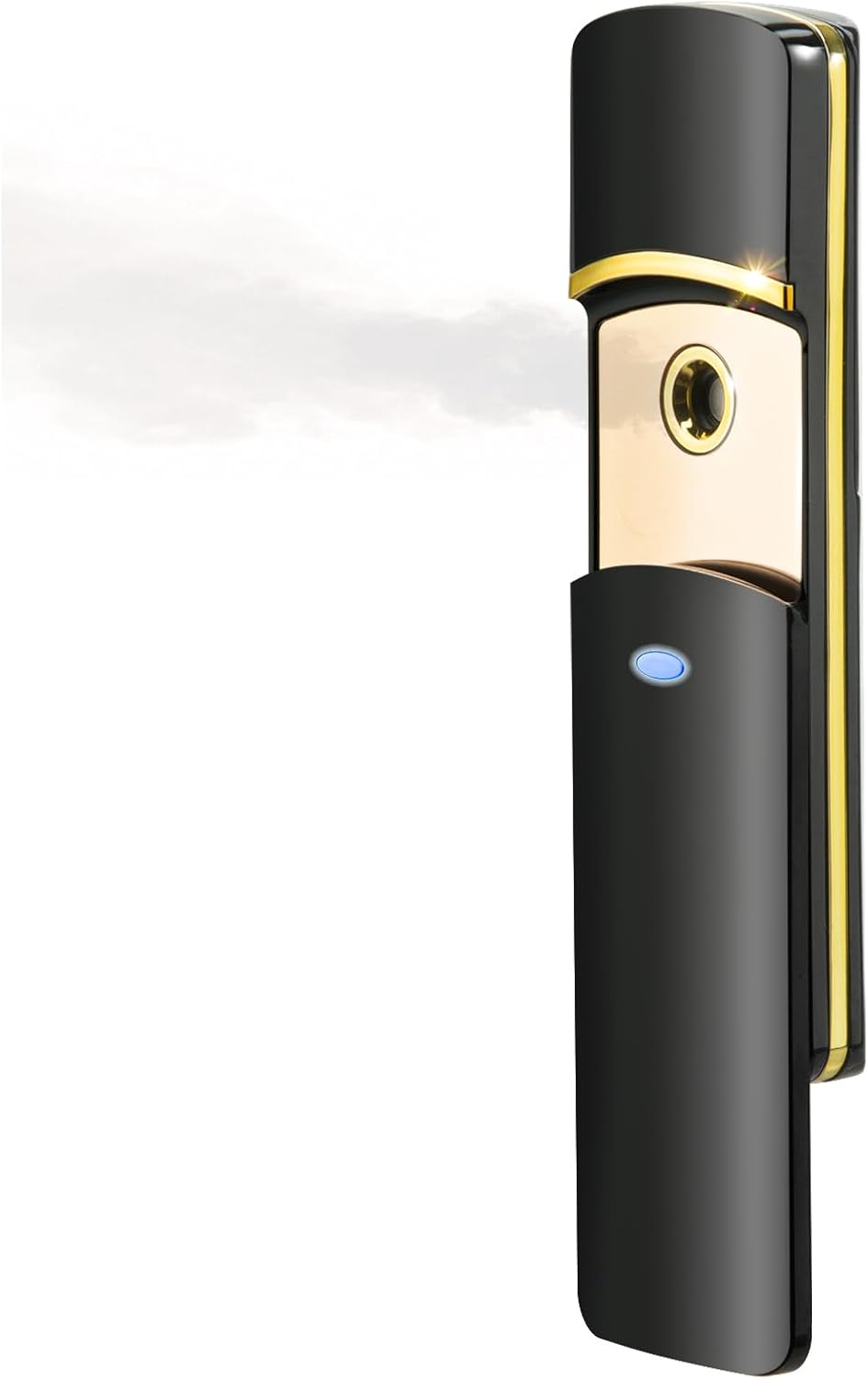Kingsmile Face Mister, Nano Facial Mister for Lash Extensions, Portable Nano Mister & Mini Cool Facial Steamer, Nano Mist Sprayer for Hydrating the Skin,Refresh & Cool Down Eyelash Extensions Black