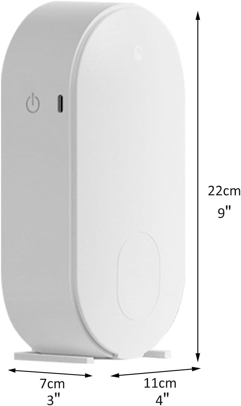 Waterless Essential Oil Diffuser, Wall Mounted Scent Diffuser, Battery Powered, APP Control, 100m² Coverage, 120ml Aromatherapy Diffuser for Hotel Office Mall(White)