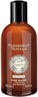 Perlier: "1783 Caribbean Vanilla" Foam Bath, Original Vanilla Scent 16.9 Fluid Ounces (500mL) Bottle [ Italian Import ]