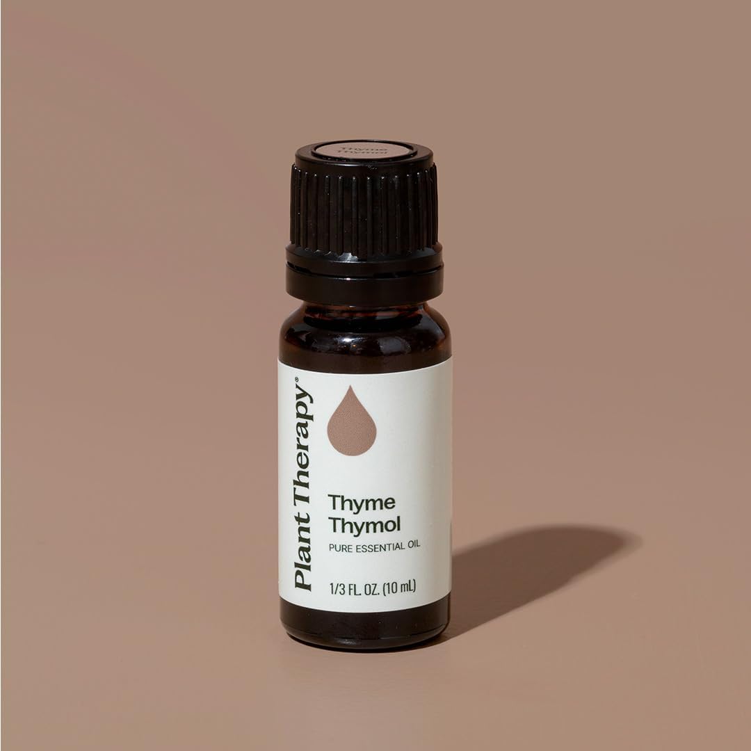 Plant Therapy Thyme Thymol Essential Oil 10 mL (1/3 oz), 100% Pure, Undiluted, Natural Aromatherapy for Immune Support and Digestive Relief