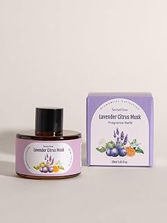 Essential Oil Refill 1.02oz/30ml - Free SF101 Waterless Aromatherapy Diffuser, Covers 1000 Sq Ft, 120-Day Natural Scent,Lavender Citrus Musk