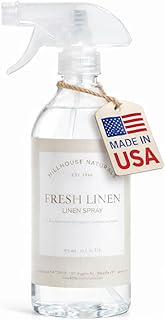 Hillhouse Naturals - Linen Spray - Aromatherapy Spray for Relaxation & Sleep - Refresh Bedding, Curtains & More - With Citrus, Bergamot, Rose & Musk - Made in the USA - Fresh Linen Scent - 1 L