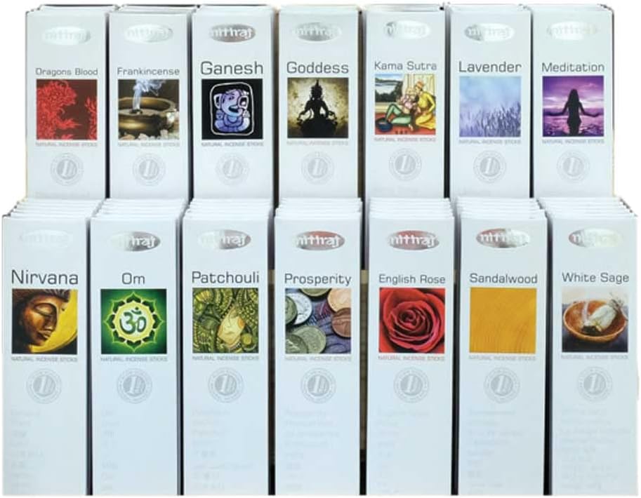 Nitiraj Platinum Natural Incense Sticks Slow Burning 1hr. 2Pack Lavender