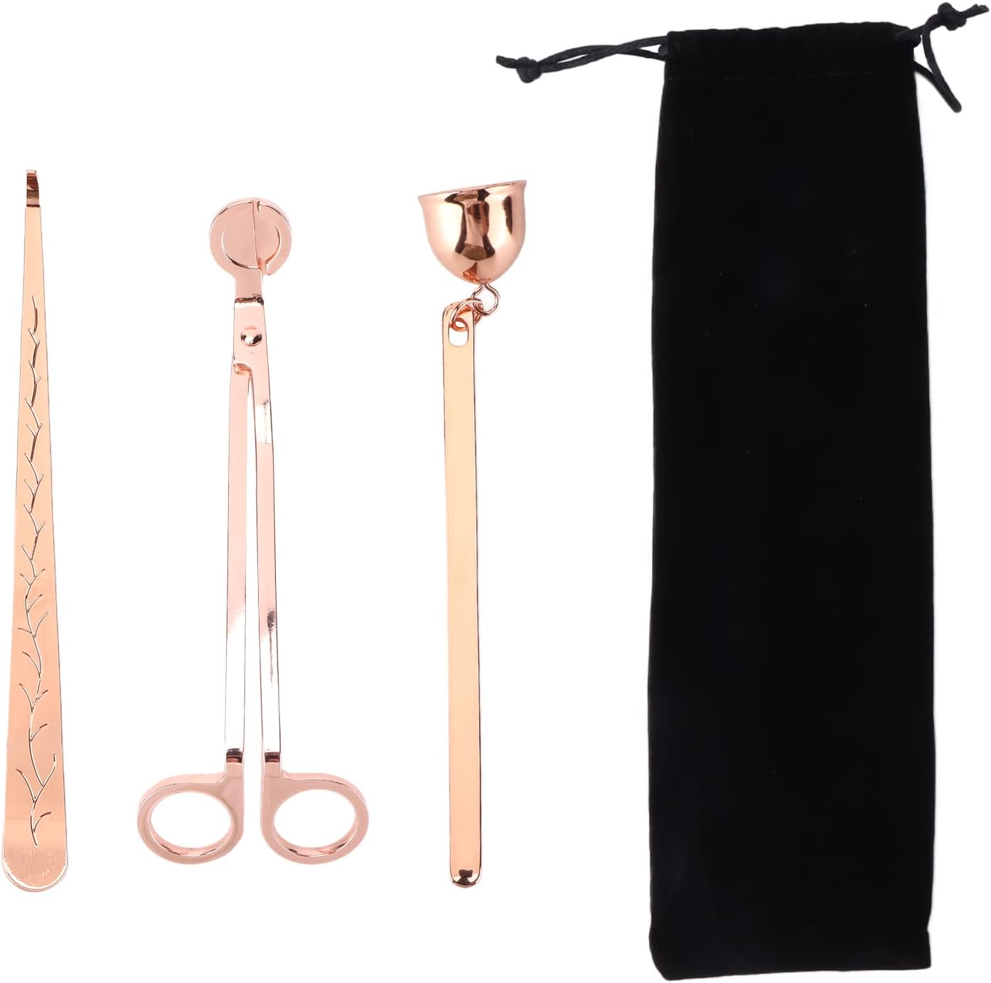 Zerodis Wick Trimmer Stainless Steel Candle Accessories Set for Home Decoration Gifts Christmas Valentine's Day Other Collectibles