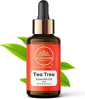 Tea Tree Essential Oil (Melaleuca alternifolia) 100% Natural Steam Distilled Oil For Face, Skin, Hair, Body | with Glass Dropper 1.01 Fl Oz (30ml)