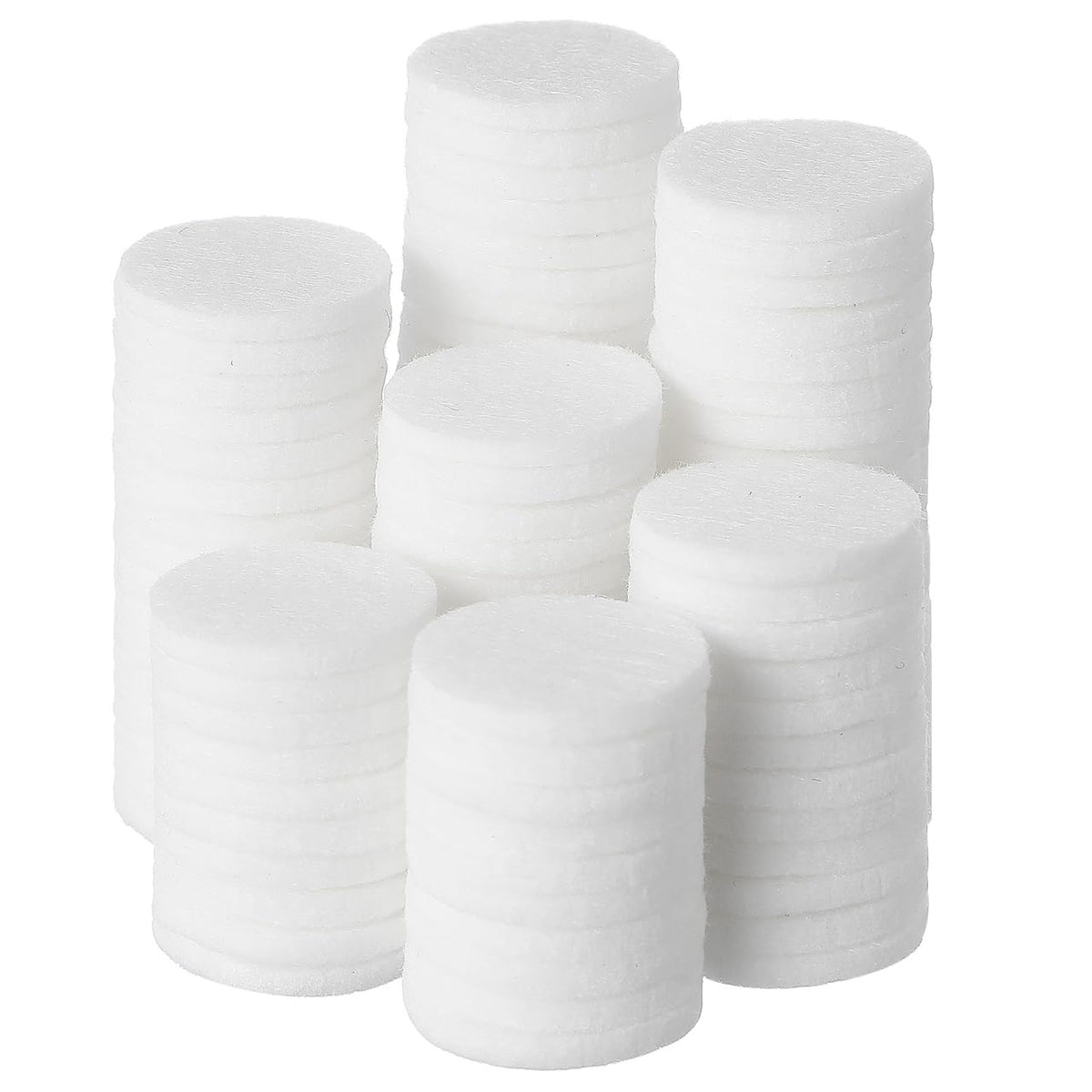PRETYZOOM 100Pcs Essential Oil Diffuser Refill Pads Cotton Aromatherapy Pads for Necklace Locket Aroma Diffuser Pendant