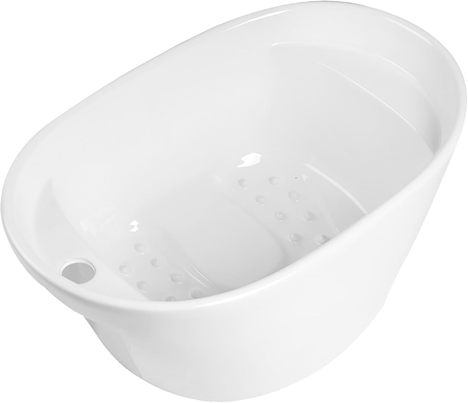 Acrylic Foot Bath, Foot Spa Bath Massager with Heat, Bubbles, Red Light, Pedicure Foot Spa Tub for Stress Relief, Foot Soaker with Acupressure Massage Points&Temperature Control