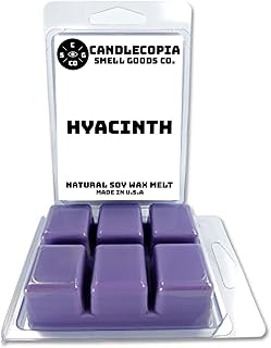 Hyacinth Strongly Scented Hand Poured Vegan Wax Melts, 12 Scented Wax Cubes, 6.4 Ounces in 2 x 6-Packs