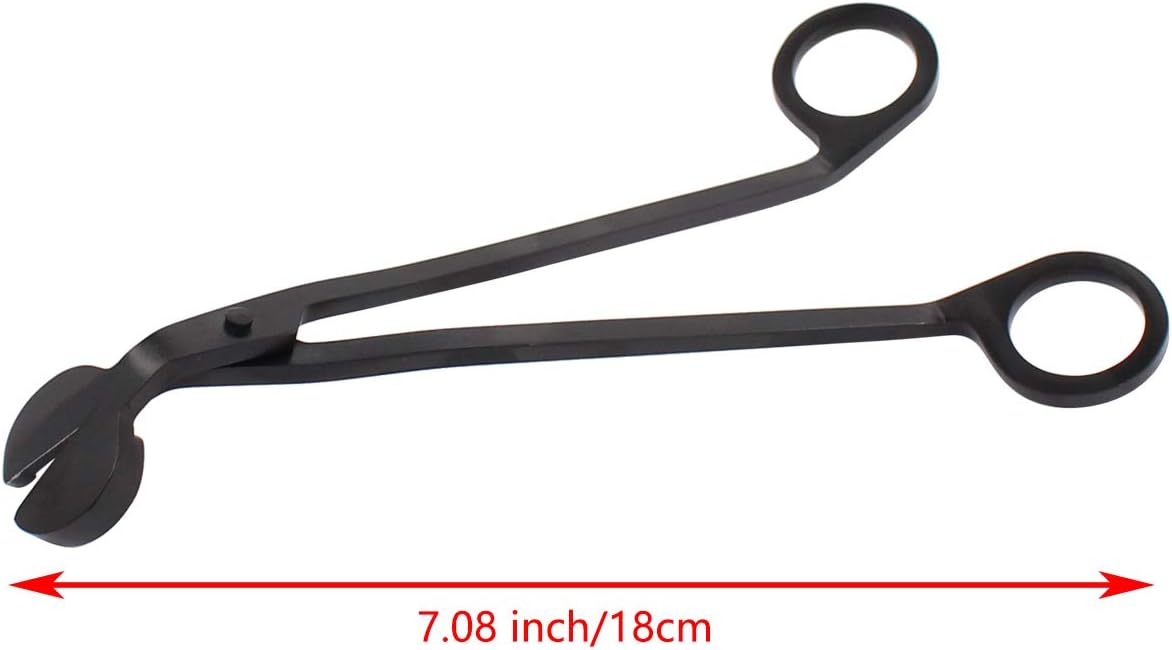 ApplianPar Candle Snuffer Wick Trimmer Cut Stainless Steel Black Clipper Scissor Candle Tool Pack of 3