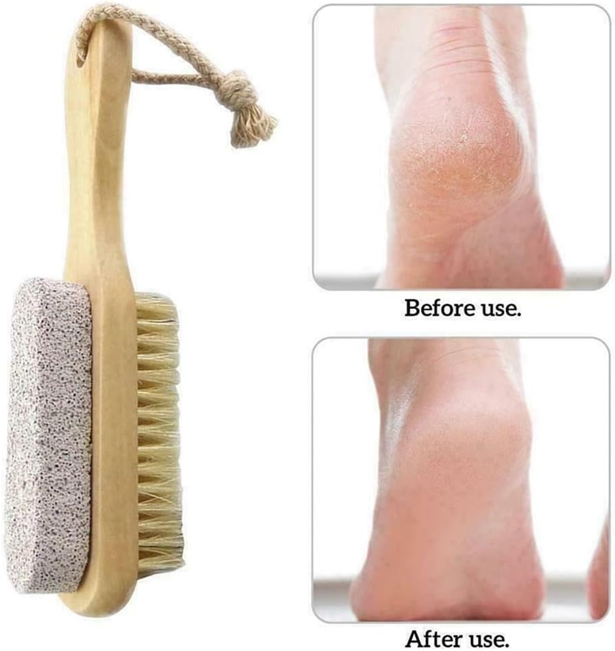 Dry Brushing Body Brush Set, Natural Boar Bristle Dry Brush, Bamboo Exfoliating Body, Face, Foot, Long Handle Back Scrubber Brush for A Glowing Skin, 5 Pack