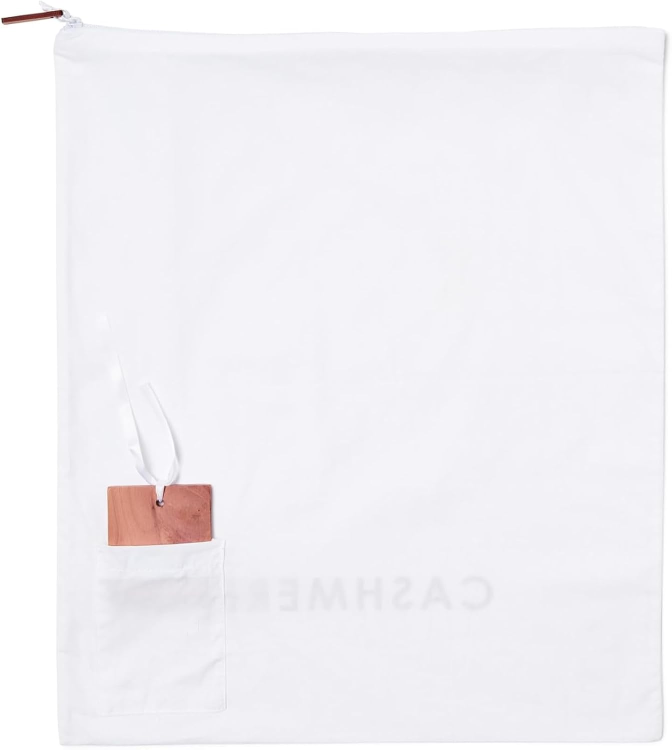 Cashmere Wool Sweater Storage Bag Pouch Set with integrated Cedar Wood