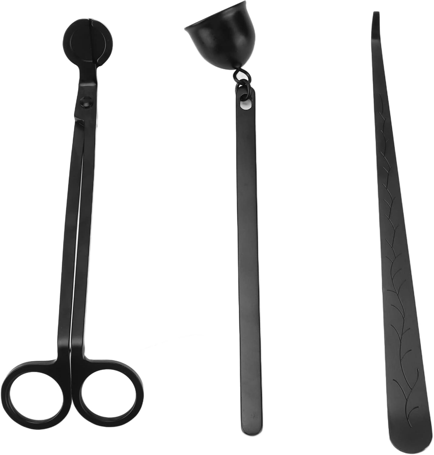 Candle Tool Set, Candle Wick Trimmer and Extinguisher Kit with Elegant Design, Stainless Steel Wick Scissors Hook and Snuffer for Aromatherapy Candles, Gift for Candle