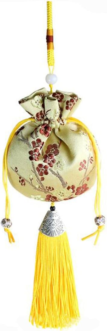 20 Pcs Drawstring Sachets Bags,Silk Brocade Bags,Plum Pattern Sachets with Tassels to Make Portable Ssachets,Pendants,Aromatherapy,Decorations.