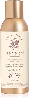 Thymes Home Fragrance Mist – Room Air Fresheners for Home Long Lasting – Air Freshener Spray – Scented Room Spray – with Notes of Crisp Apple, Warm Amber & Pear Blossom (Amber Hour, 3 oz)