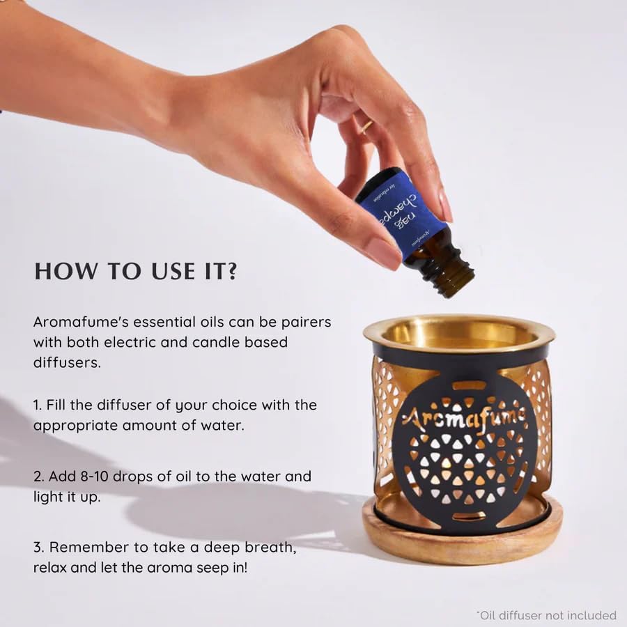 Nag Champa Essential Oil Diffuser Blend by Aromafume | 30ml/1 fl oz | Made with Sandalwood, Jasmine, Ylang Ylang & Champa Flower extracts | Meditative, Spiritual, Calming & Non-Toxic Nag Champa