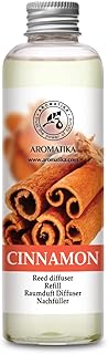 Cinnamon Reed Diffuser Refill with Natural Essential Cinnamon Oil 6.8 Fl Oz - Fresh & Long Lasting Fragrance - Reed Diffuser Oil Refill for Aromatherapy - Home - Fitness - Boutique