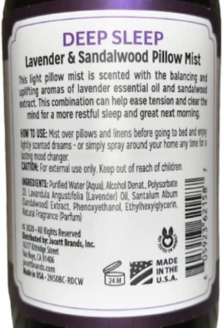 Natures love Aromatherapy Pillow Mist Deep Sleep Lavender and Sandalwood