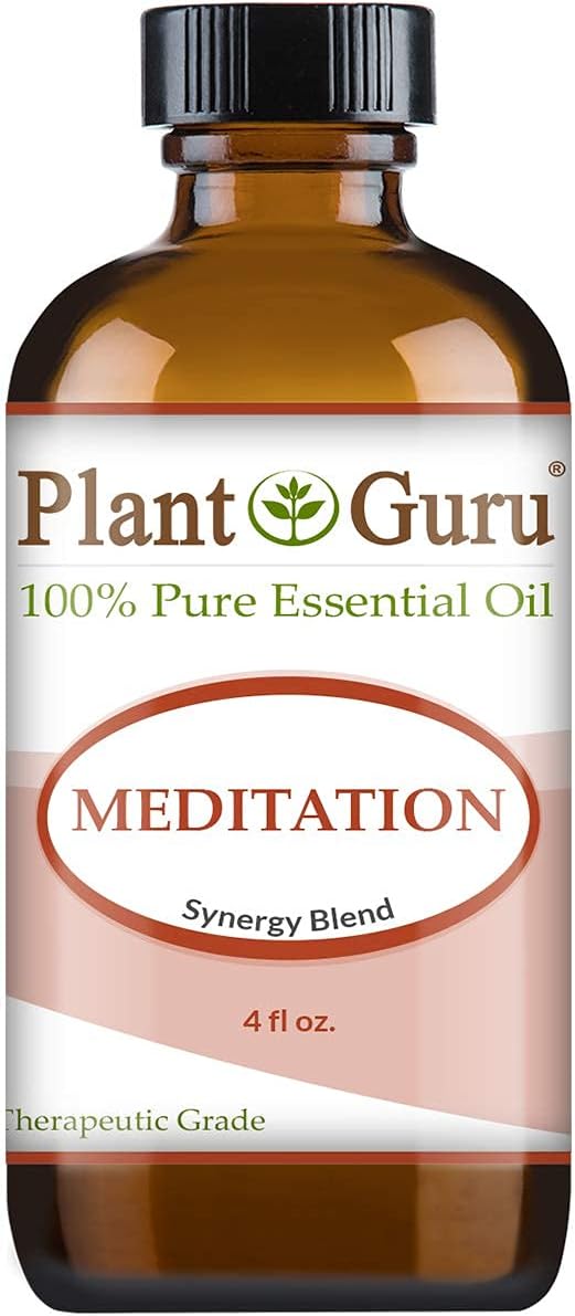 Meditation Essential Oil Blend 4 oz 100% Pure Undiluted Therapeutic Grade Great for Centering, Aromatherapy, Yoga and Concentration.