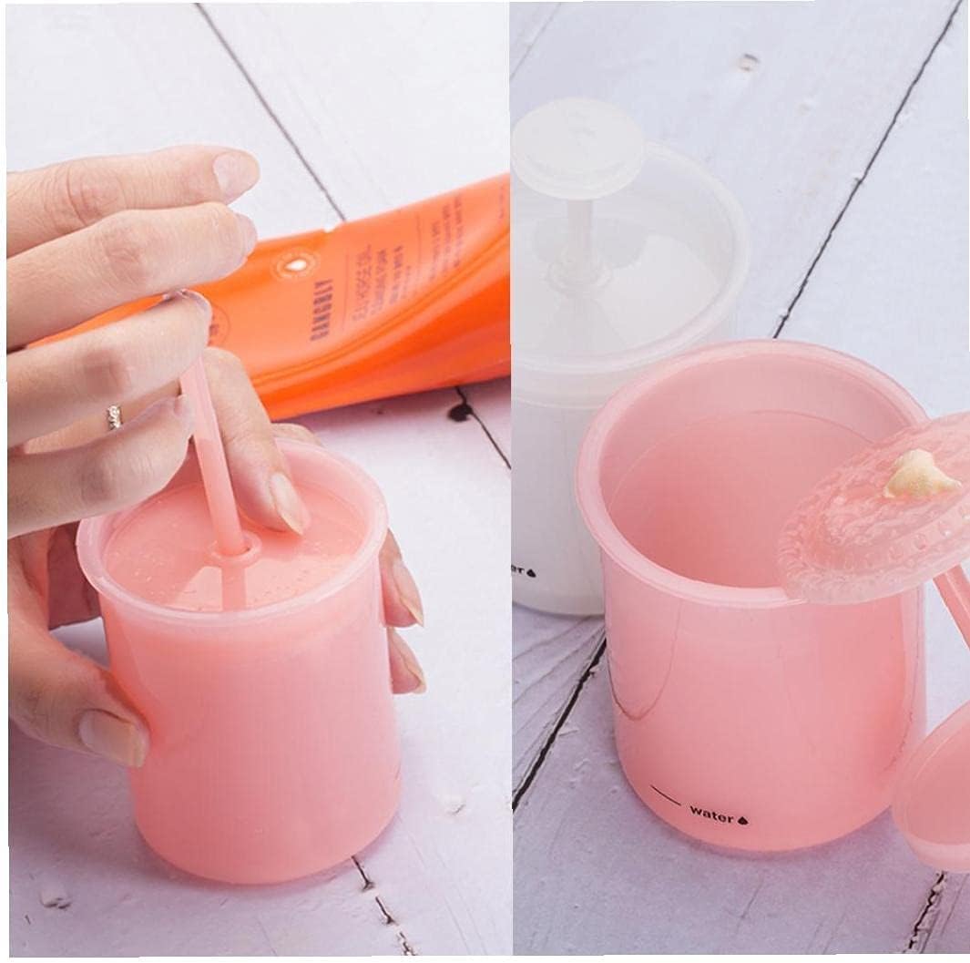 Facial Cleanser Foam Makeup Washing Bubble Maker Travel Household Rich Foam Maker Cup Pink Lovely and Attractive